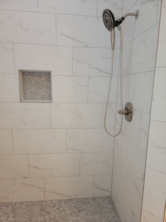 tile shower works